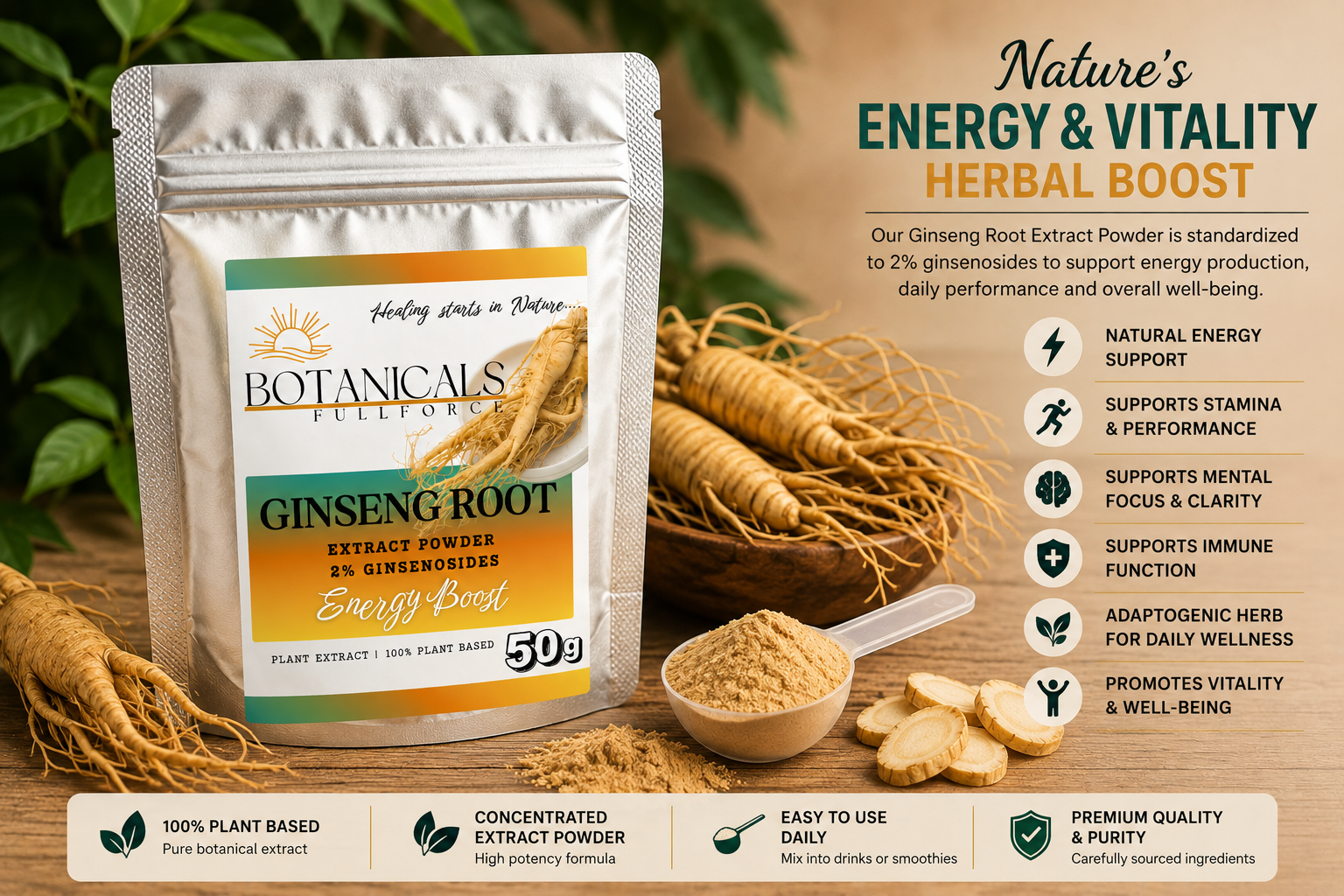 Ginseng Root Extract Powder 50g - Image 4